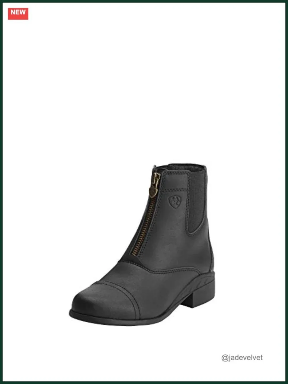 Boys Girls Chelsea Boots Full-Grain Leather Zipper Side Riding Boots